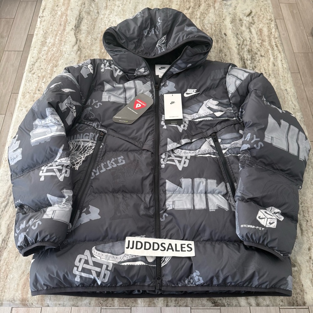 Nike Jacket Bold School Windrunner FZ2288-045 Storm Fit Puffer Hooded Men’s XL